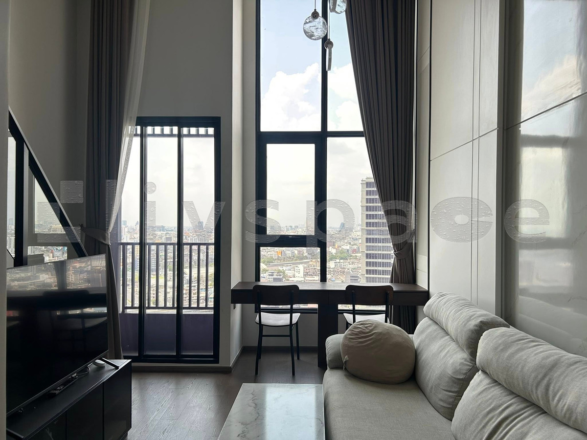 For RentCondoSiam Paragon ,Chulalongkorn,Samyan : ▚ LH174ツ For Rent: Park Origin Chula-Samyan 1BR (Loft) 34sqm. 32K🏙️✨ High-Ceiling Loft, Smart Home System, Stunning City View, 6-Month Min. Contract!