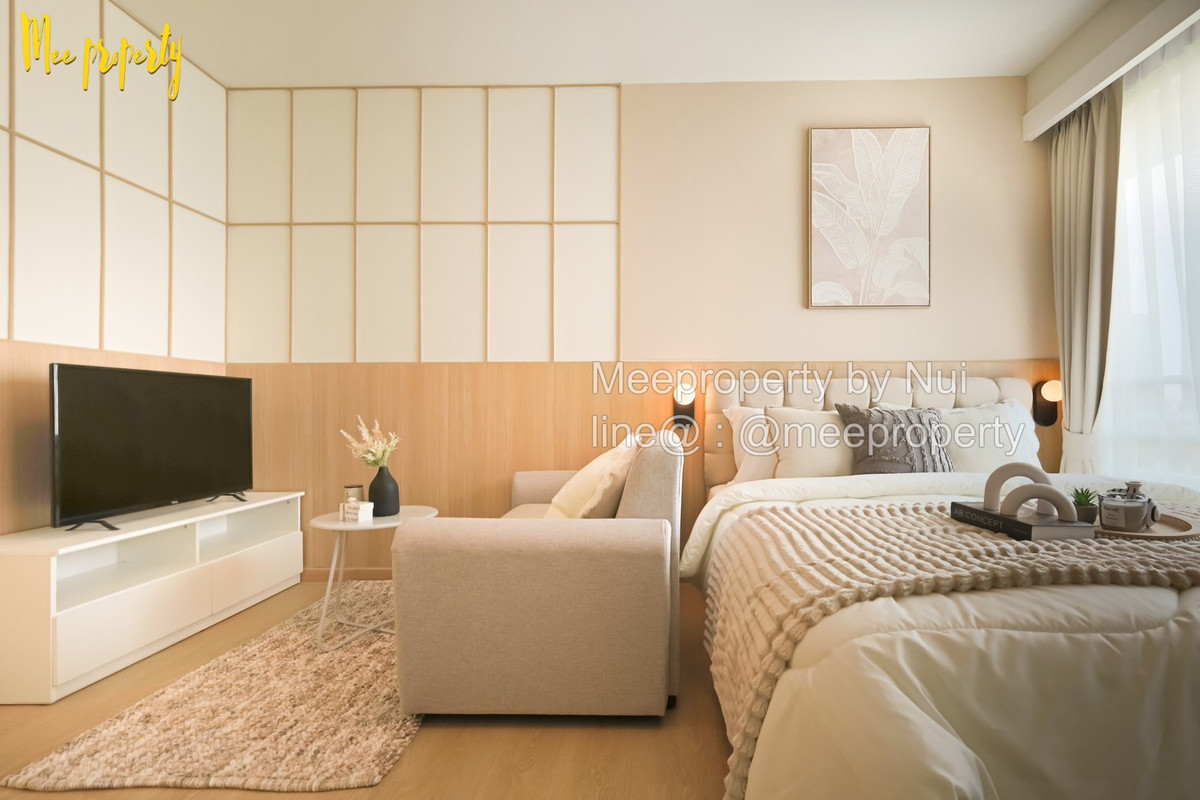 For SaleCondoRama9, Petchburi, RCA : #Condo for sale, ready to move in, I-House Rama 9 (I-House Rama 9) Studio 27 sq m., near Piyawet Hospital, Rama 9, newly renovated room, beautiful, ready to move in, suitable for own living or renting out ME-257