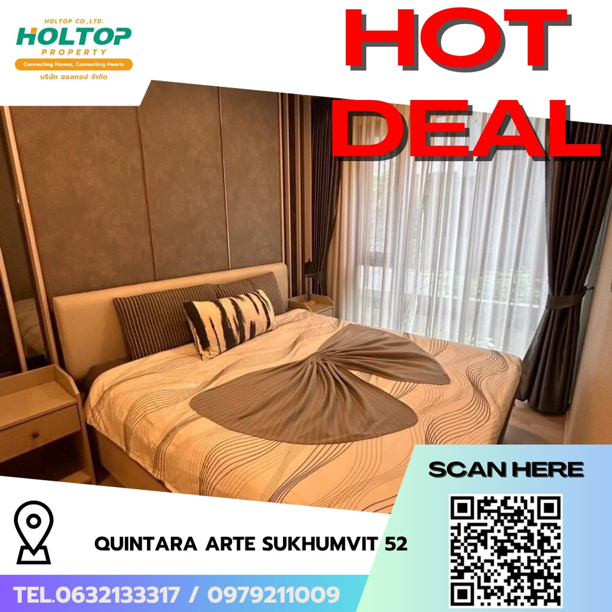 ให้เช่าคอนโดอ่อนนุช อุดมสุข : #R9720 🎉 230369 ให้เช่าคอนโด Quintara Arte Sukhumvit 52