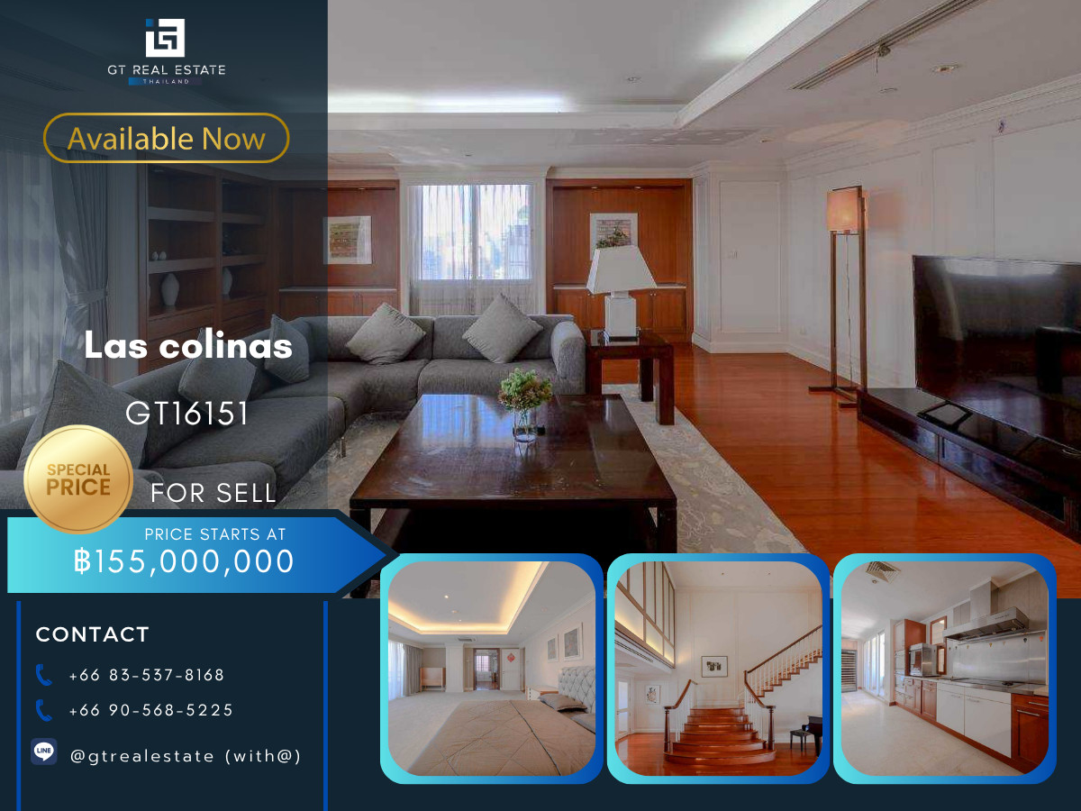 ขายคอนโดสุขุมวิท อโศก ทองหล่อ : ✨ GT16151 |  คอนโด Las colinas เดินทางสะดวก ใกล้รถไฟฟ้าบีทีเอส มีรถรับส่ง ห้องแต่งสวย เฟอร์นิเจอร์ครบ พร้อมอยู่!!