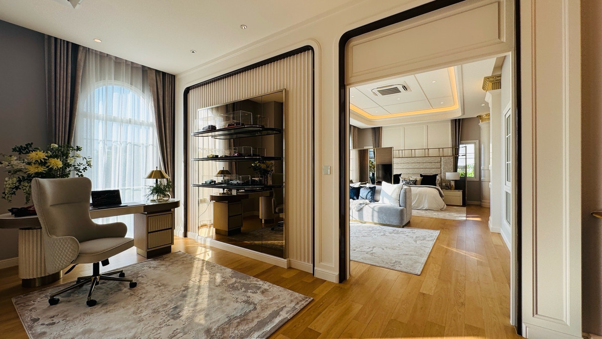 ขายบ้านพระราม 5 ราชพฤกษ์ บางกรวย : ขาย📍คฤหาสน์หรูใหม่ ริมแม่น้ำ 95 ลบ. หน้าคลับเฮาส์ The Grand Riverfront ราชพฤกษ์ - พระราม 5  โครงการเดียวรับรางวัลมาตรฐานโลก LEED Gold 2024