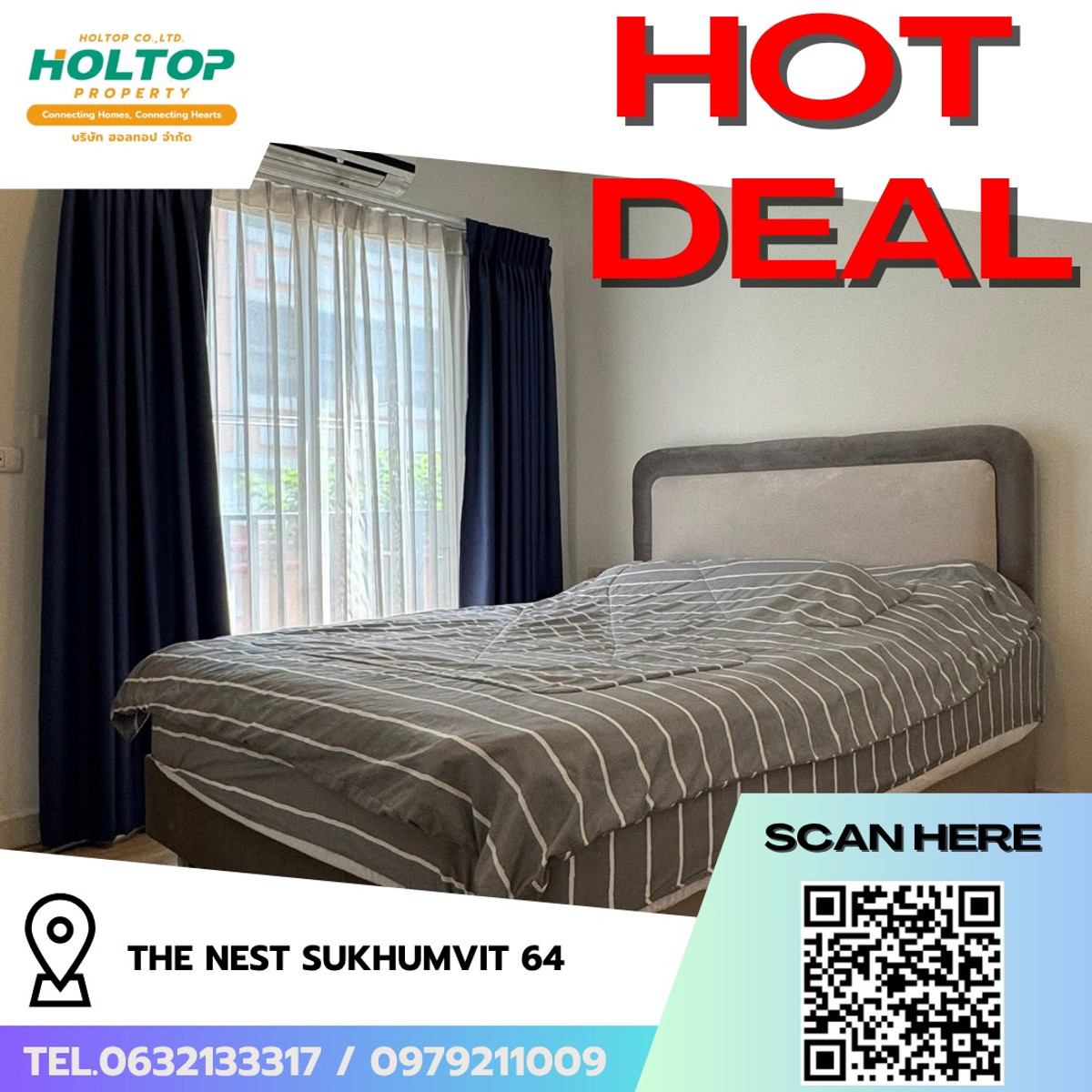 ให้เช่าคอนโดอ่อนนุช อุดมสุข : #R9710  🎉 230369  ให้เช่าคอนโด The Nest Sukhumvit 64 