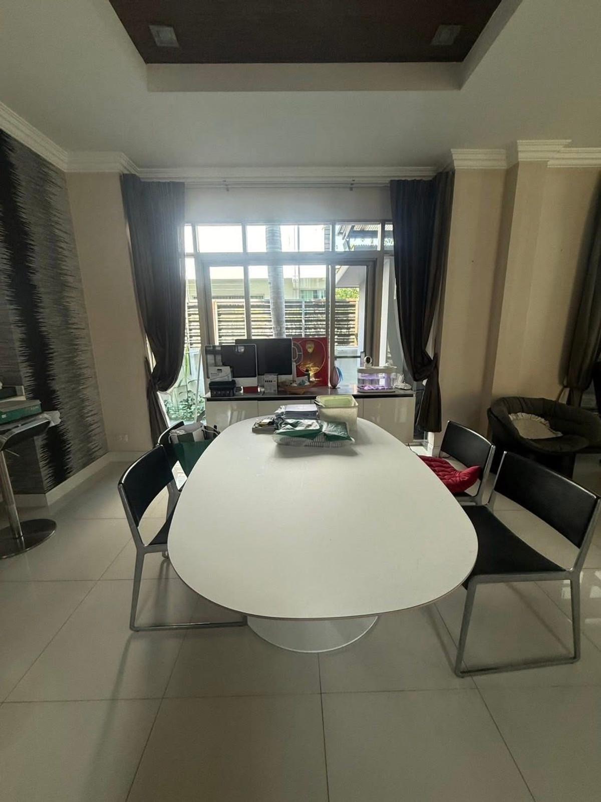 For RentHouseLadkrabang, Suwannaphum Airport : For rent: Perfect Masterpiece Motorway, new house, swimming pool, corner plot, 5 bedrooms.