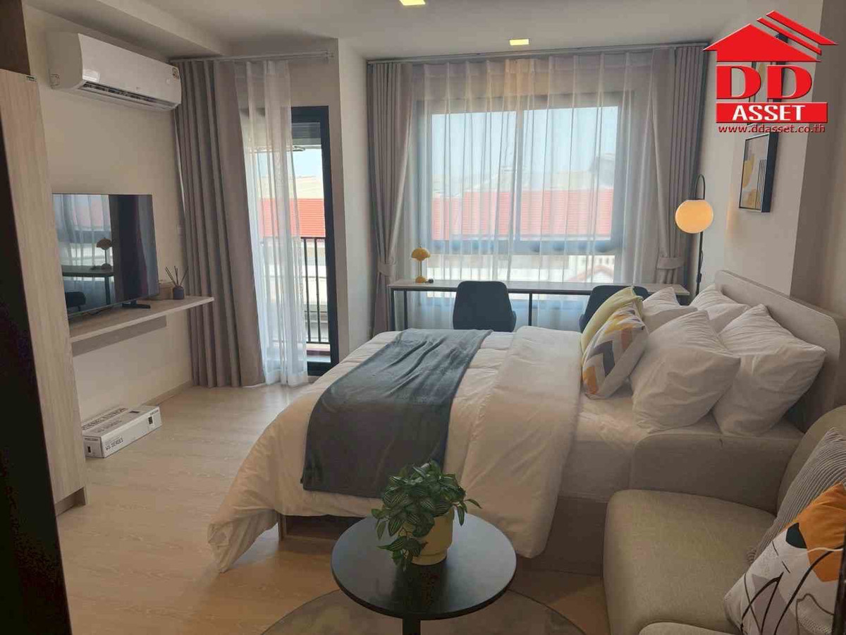 For RentCondoPathum Thani,Rangsit, Thammasat : For rent, dcondo Vivid Rangsit, new condo, opposite Bangkok University, dcondo Vivid Rangsit, property code: C8426
