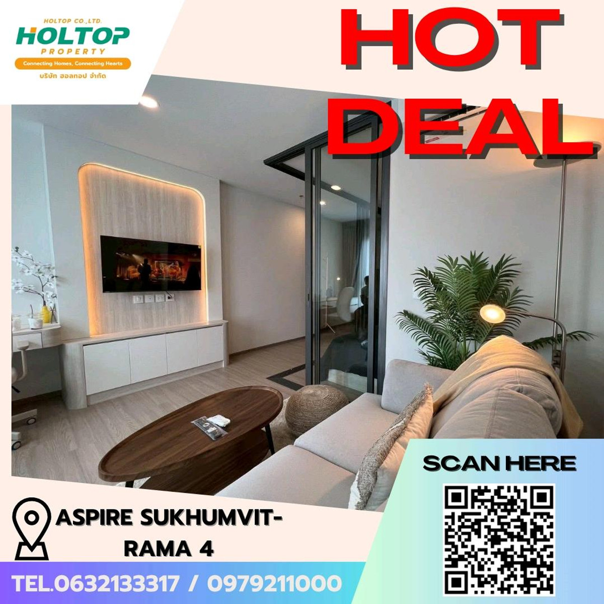 For RentCondoKhlongtoei, Kluaynamthai : #E144 🎉 230369 Aspire Sukhumvit-Rama 4

