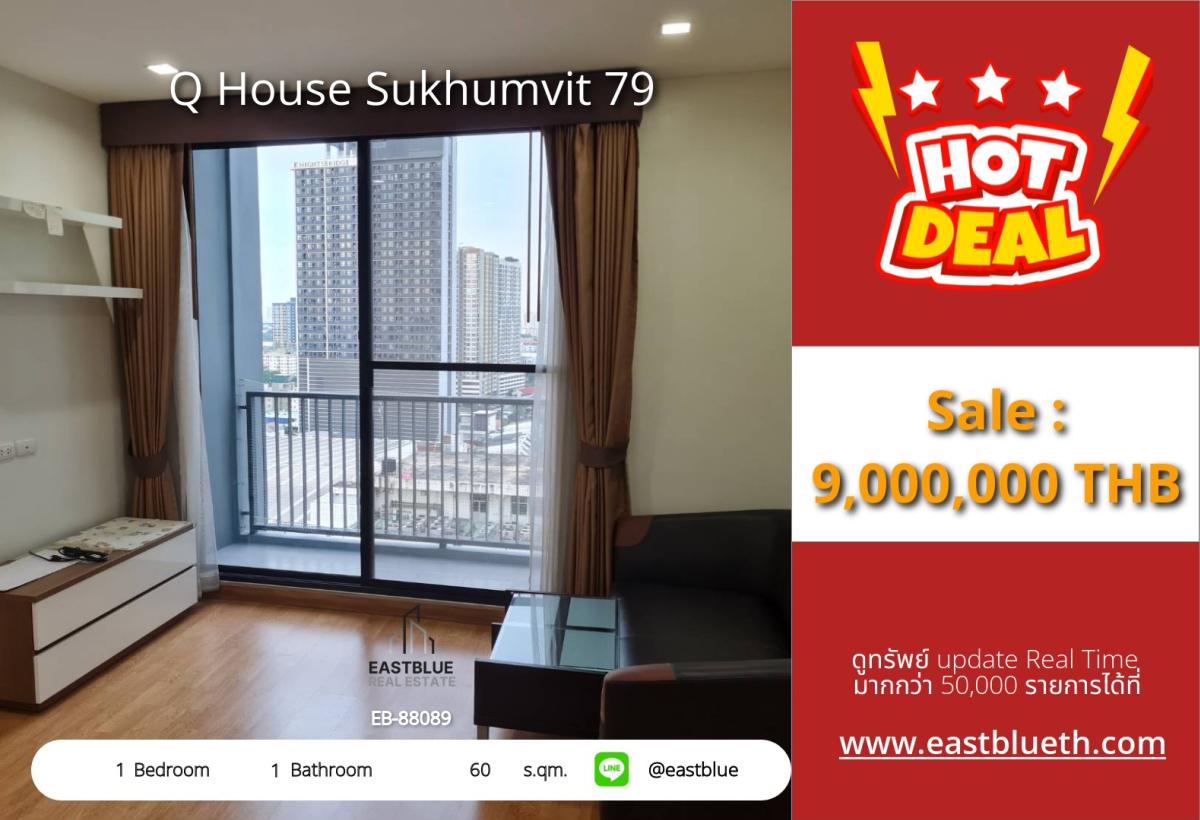 For SaleCondoOnnut, Udomsuk : 24/03/2026, Luxury condo 60 sq.m. in the heart of Sukhumvit 79 near On Nut BTS
Only 9 million with a swimming pool and fitness! 0642748883