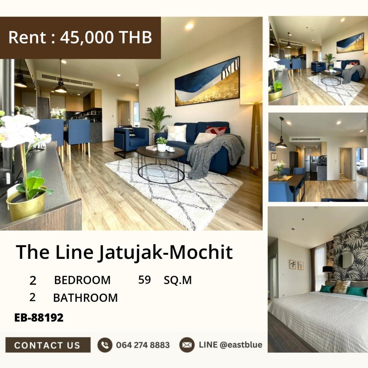 ขายคอนโดสะพานควาย จตุจักร : 24/03/2026, รวมค่าโอนขาย/เช่าคอนโด The Line จตุจักร-หมอชิต 
2 ห้องนอน ใกล้ BTS/MRT เริ่ม 11.5 ล้าน! 0642748883