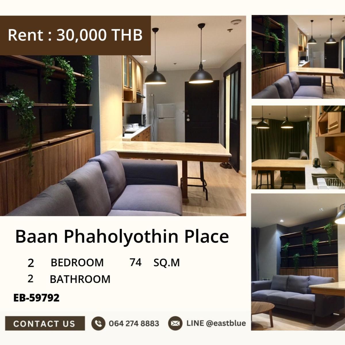 For SaleCondoRatchathewi,Phayathai : 30/03/2026, Luxury condo in the heart of Ari, 2 bedrooms, 2 bathrooms, 74 sqm.
For sale at 6.89 million THB / for rent at 30,000 THB, close to BTS/MRT! 0642748883