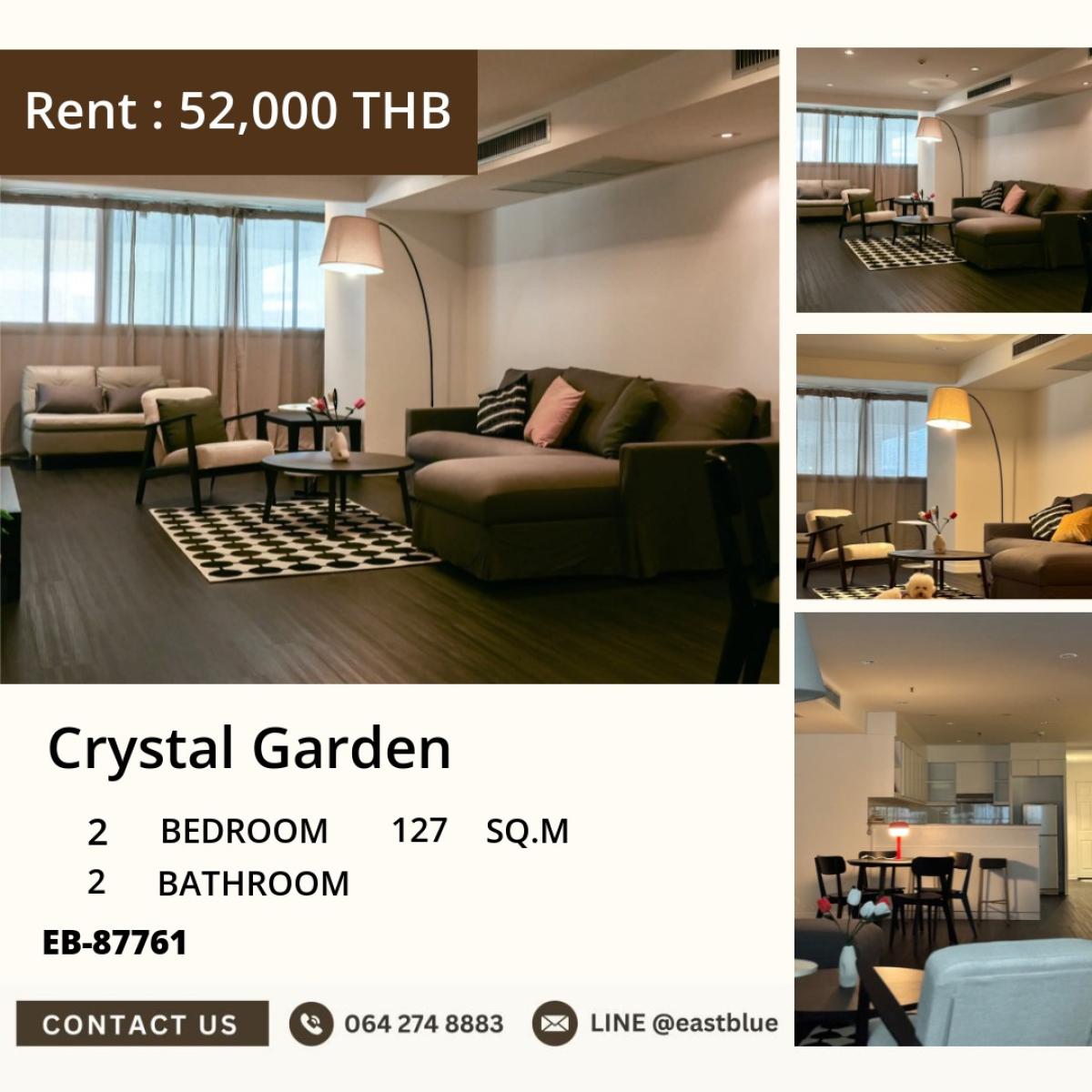 ขายคอนโดนานา : 03/04/2026, รวมค่าโอนLuxury 2-Bed Condo @ Crystal Garden Nana BTS – Prime Location! 
ขาย/เช่า 127 ตร.ม. ราคาโดนใจ ใกล้ Terminal 21, Emquartier! 0642748883
