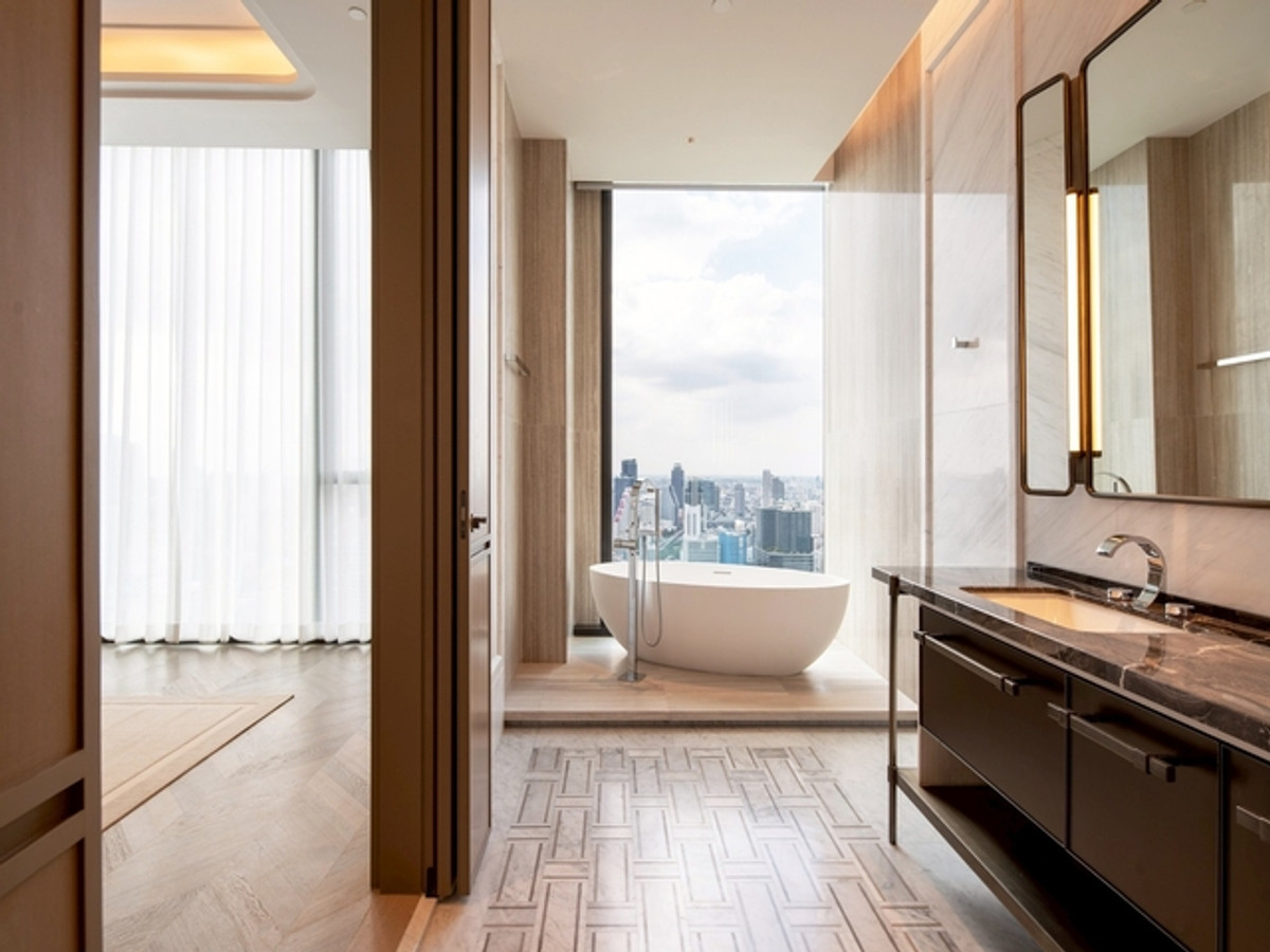 For RentCondoWitthayu, Chidlom, Langsuan, Ploenchit : Ultra Luxury 3 Bedroom Residence at One89 Wireless in One Bangkok for Rent and Sale