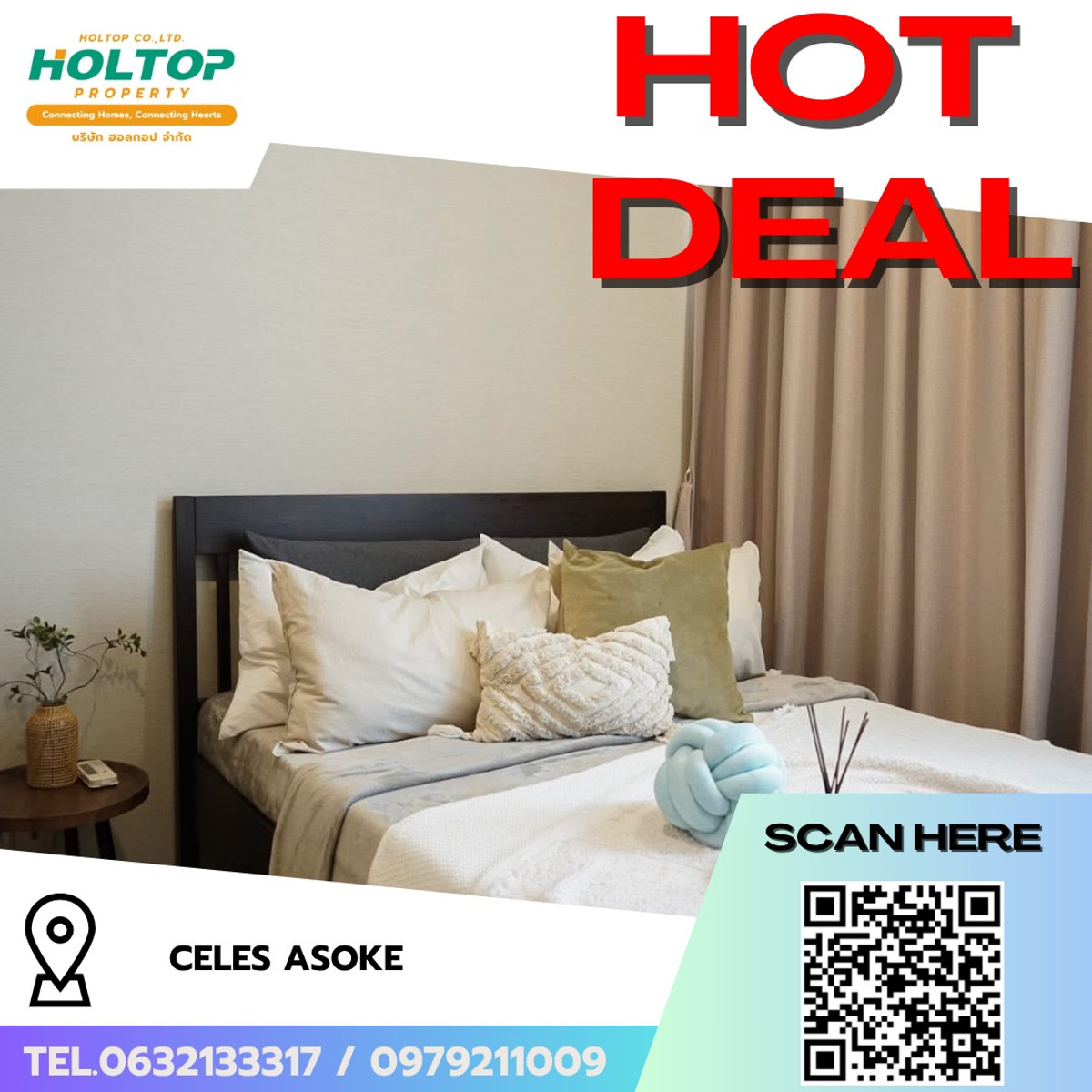 For RentCondoSukhumvit, Asoke, Thonglor : #R9734 🎉 240369 Condo for rent: Celes Asoke