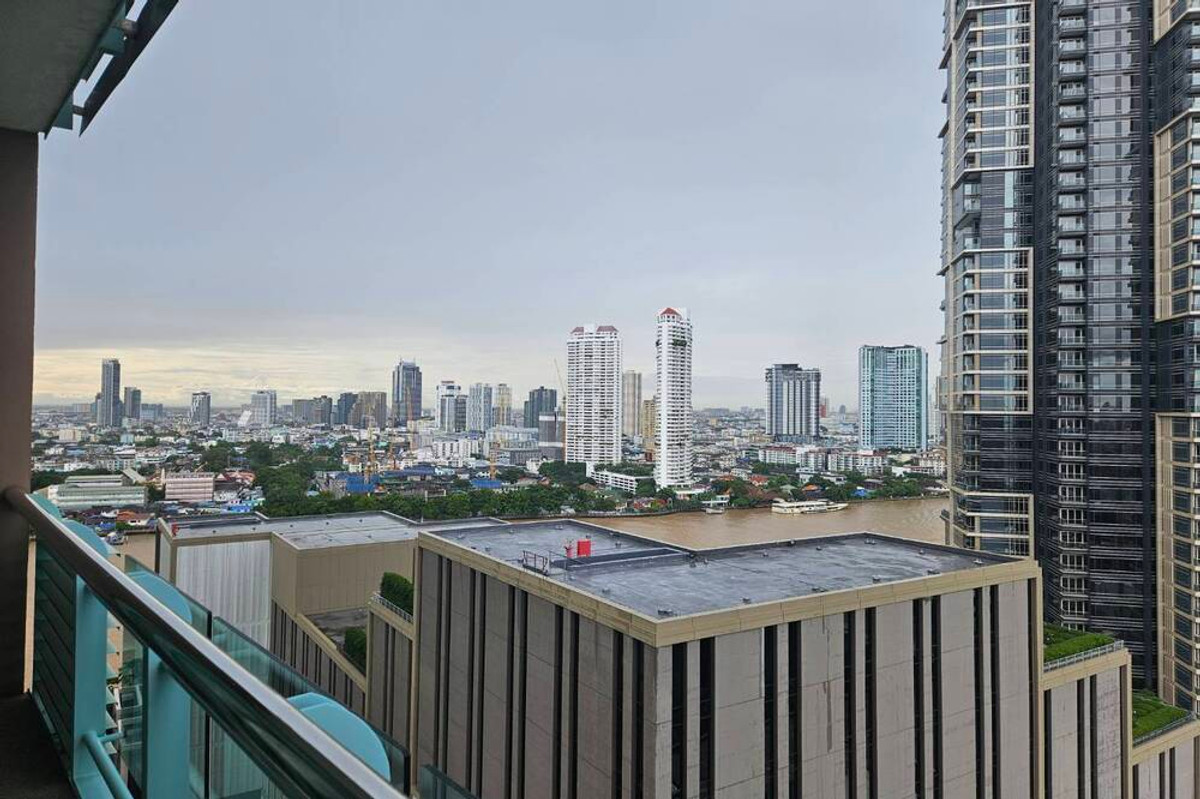 ให้เช่าคอนโดสาทร นราธิวาส : 🔥 เช่าด่วน !! วิวแม่น้ำ !! Chatrium Riverside Condominium, 2 ห้องนอน, 3 ห้องน้ำ, ชั้นสูง 19+, ระเบียงกว้าง !!🔥Code C20260300038 แต่งครบ, พร้อมเข้าอยู่📣📣