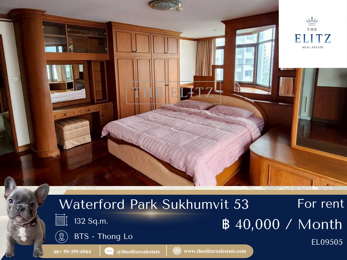For RentCondoSukhumvit, Asoke, Thonglor : ✨ Walk to Thonglor in a few minutes. But come home and find the tranquility of Waterford Park 53, a good location connecting both Sukhumvit 53 and 55 🎉