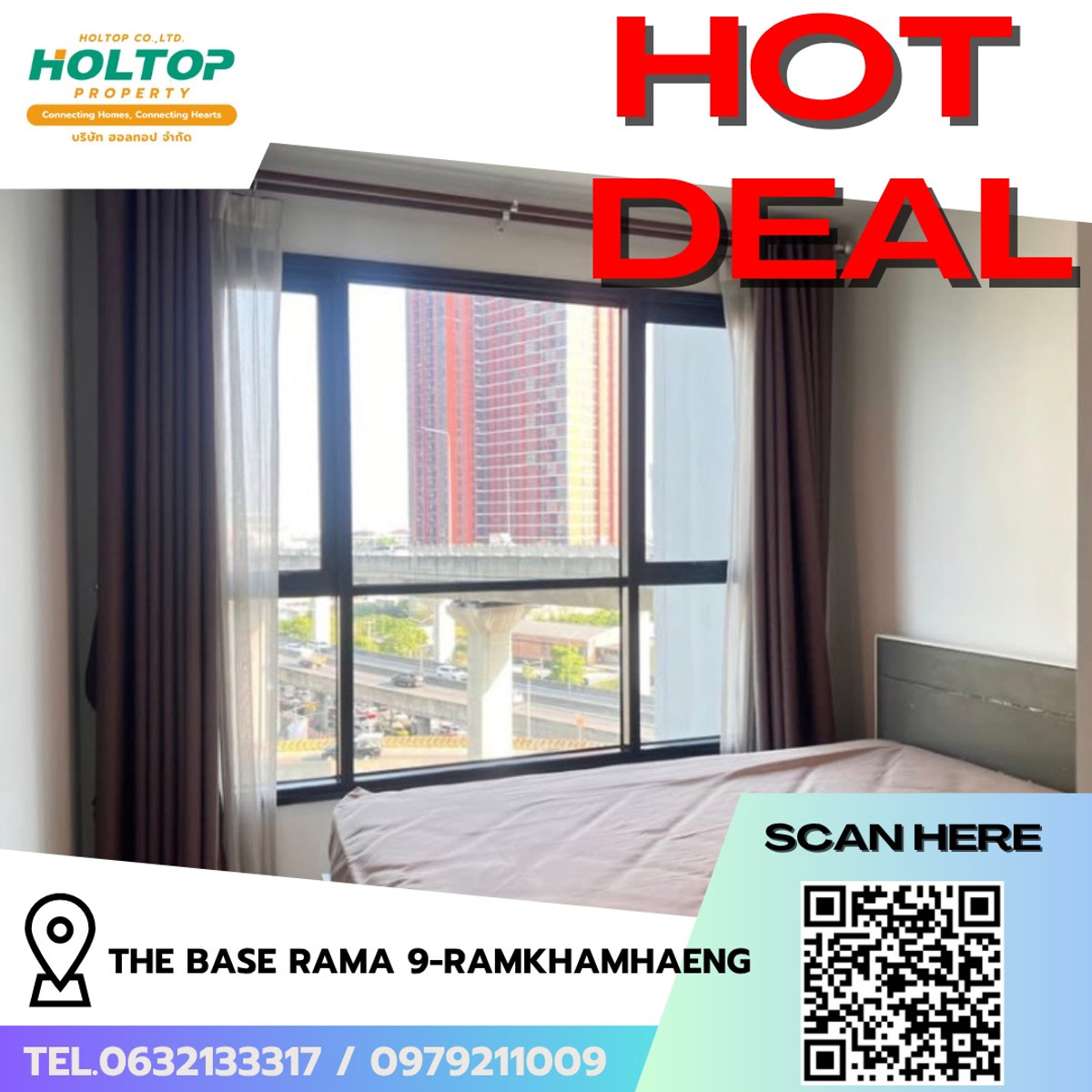 ให้เช่าคอนโดพระราม 9 เพชรบุรีตัดใหม่ RCA : #R9730 🎉 240369 ให้เช่าคอนโด THE BASE Rama 9-Ramkhamhaeng