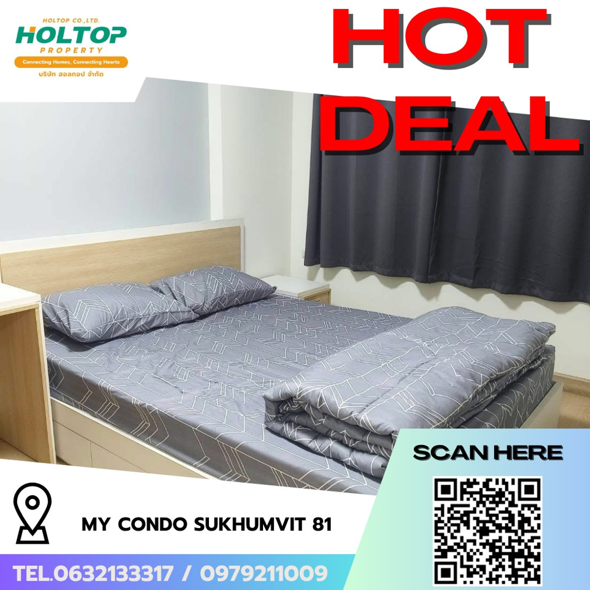 For RentCondoOnnut, Udomsuk : #R9724 🎉 240369 Condo for rent: My Condo Sukhumvit 81 (Previous code: S2592)