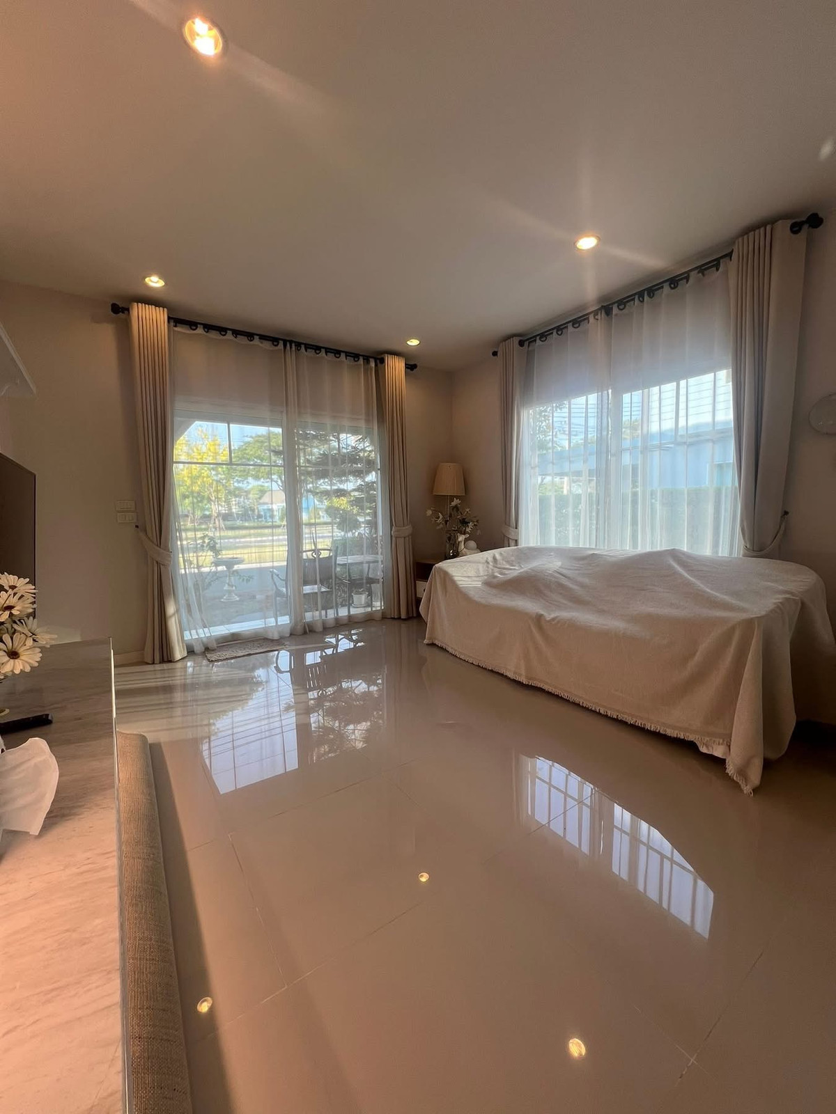 For RentHouseSamut Prakan,Samrong : Single house for rent, Villaggio Bangna-Trad Km.26, Soi ABAC Bangna. Near ABAC Bangna University