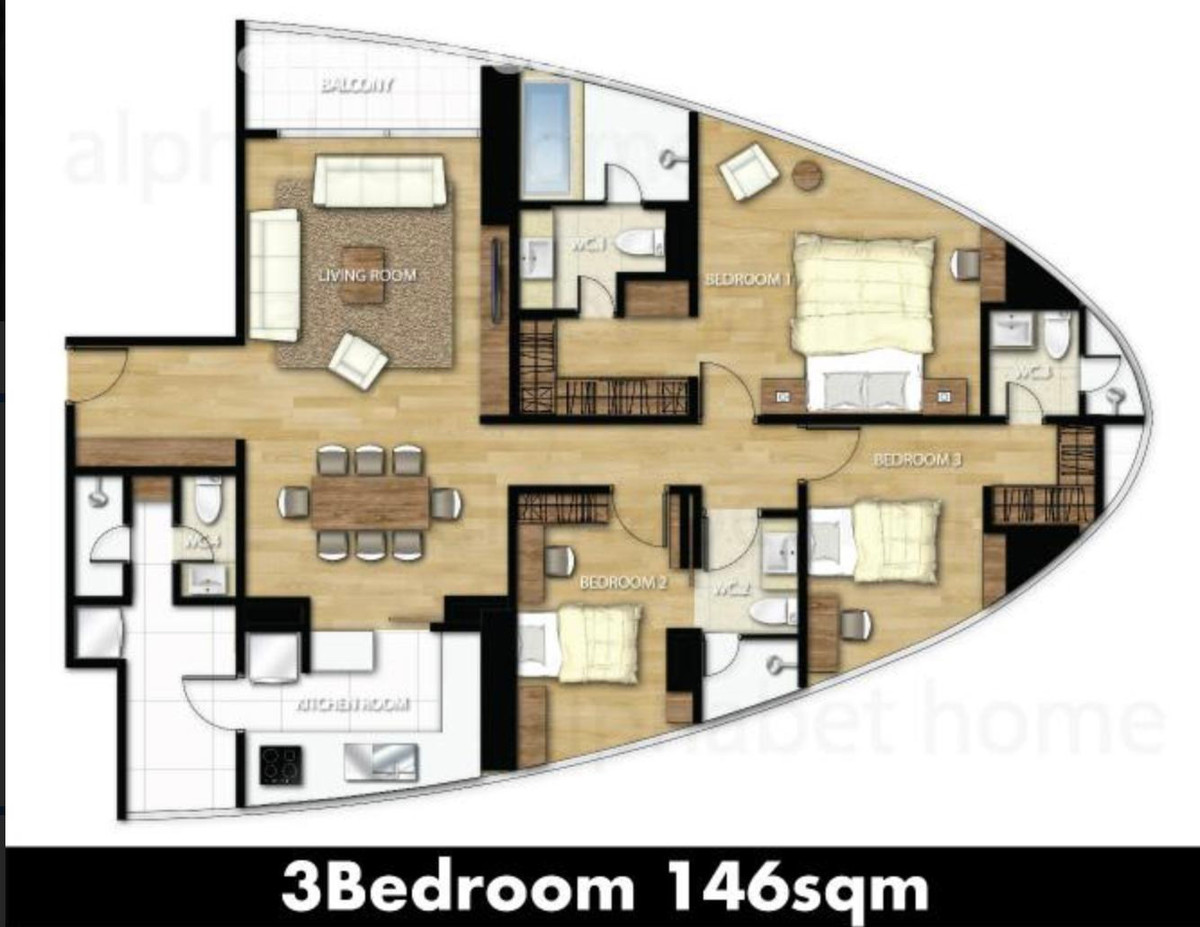 For RentCondoSukhumvit, Asoke, Thonglor : Millennium Residence Sukhumvit – Condo for Rent 146sqm 100k