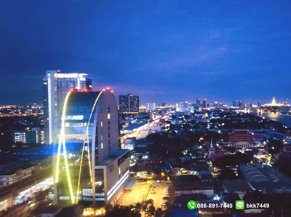 For RentCondoPinklao, Charansanitwong : ✅✅ Condo for rent Ideo Charan 70 Riverview, 1 bedroom, 1 bathroom, 31 sq m., Chao Phraya River view. Bang Phlat BTS Station