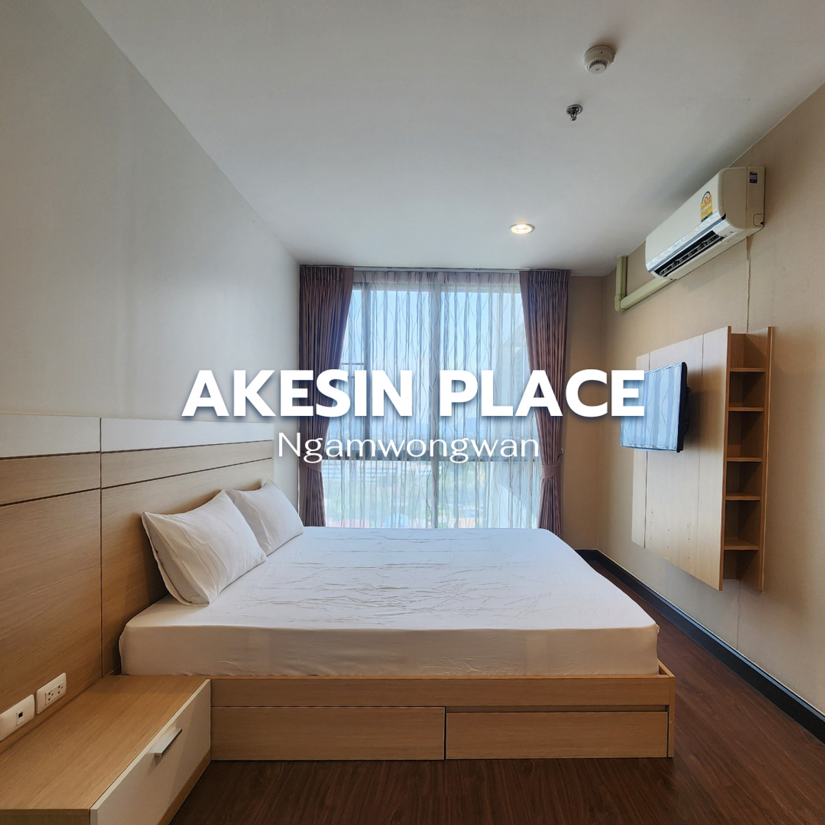 For RentCondoChaengwatana, Muangthong : 🏙️ Condo for Rent: Akesin Place Ngamwongwan – Spacious Unit, Great Location Near MRT✨ LINE : @steadfastre