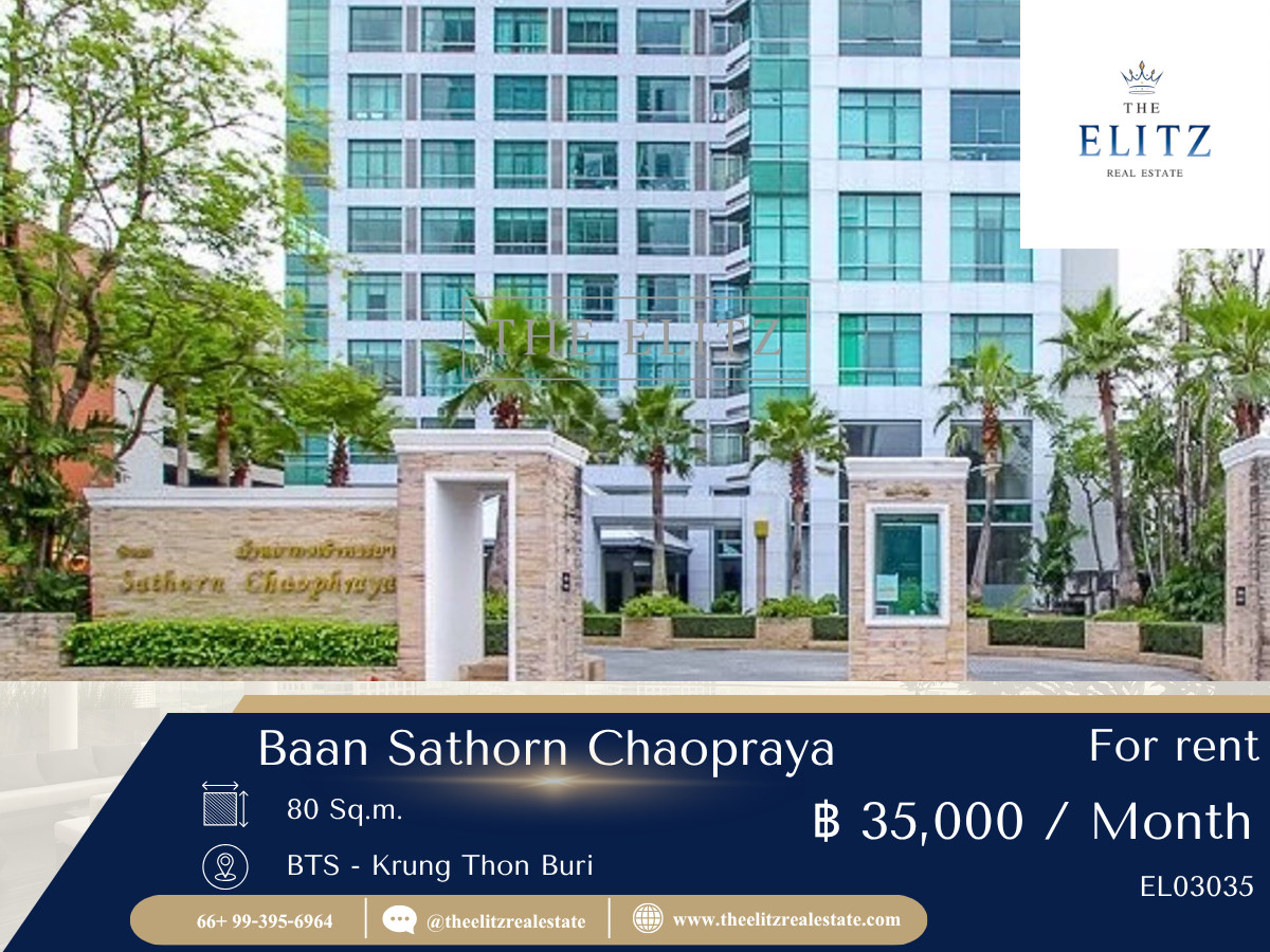 For RentCondoWongwianyai, Charoennakor : ✨ Change a condo into a waterfront vacation home. Baan Sathorn Chao Phraya, large size room, comfortable, not crowded, ready to receive river breezes all year long ❤️