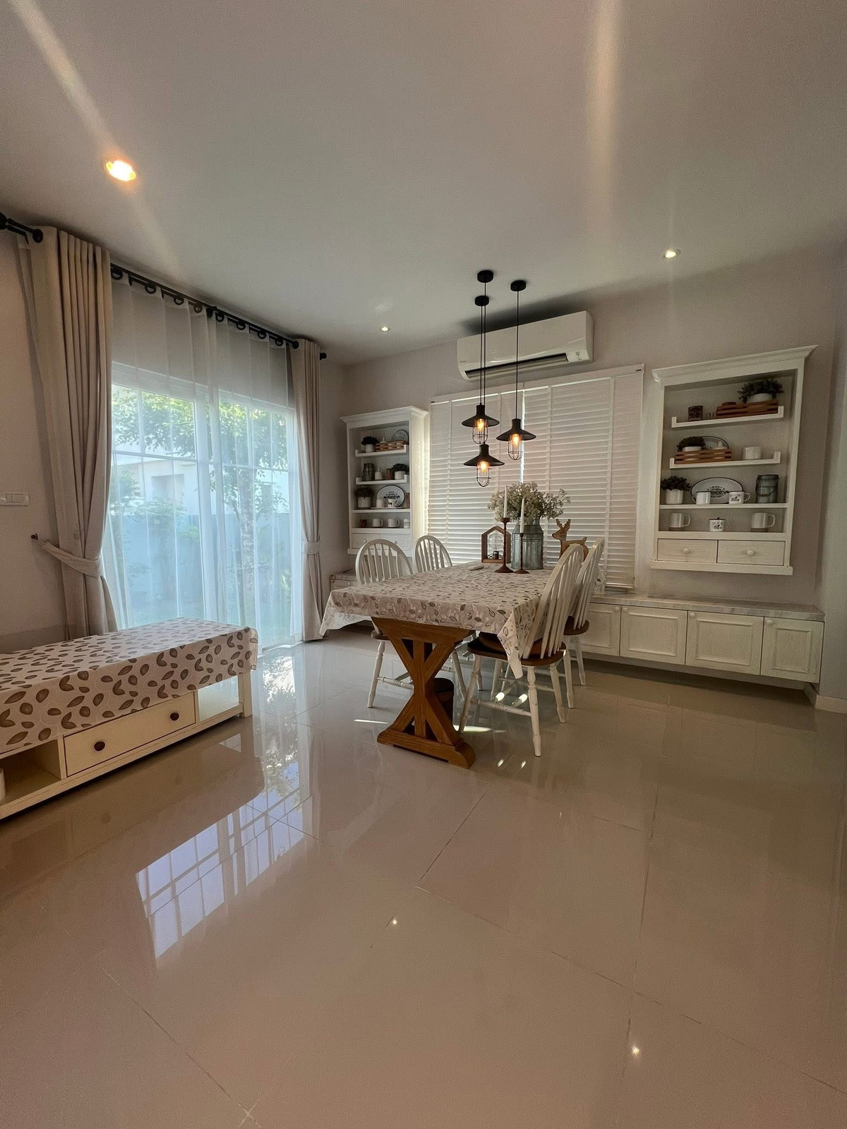 For RentHouseSamut Prakan,Samrong : Single house for rent, Villaggio Bangna-Trad Km.26, Soi ABAC Bangna. Near ABAC Bangna University