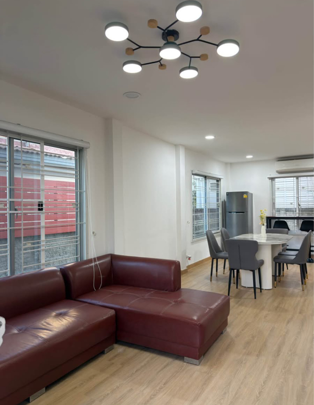 For RentHouseLadkrabang, Suwannaphum Airport : Single house for rent Atoll Maldives Village, Palm Bangna-Wongwaen, fully furnished, near mega bangna.