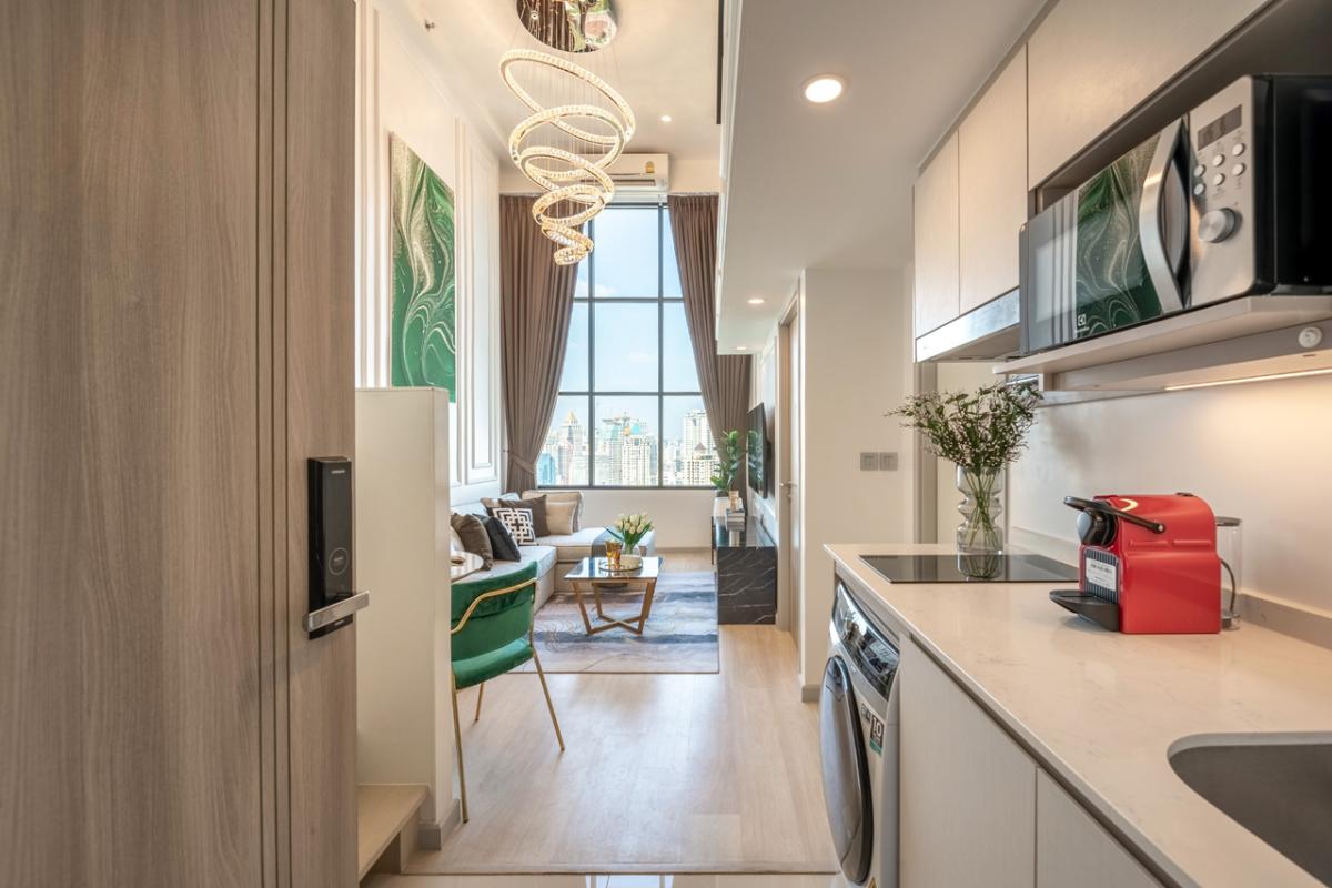 For SaleCondoSathorn, Narathiwat : 03/04/2026, Condo in the heart of Sathorn, 2 bedrooms, ready to move in!
Price only 6.9 million, near BTS Chong Nonsi 0642748883