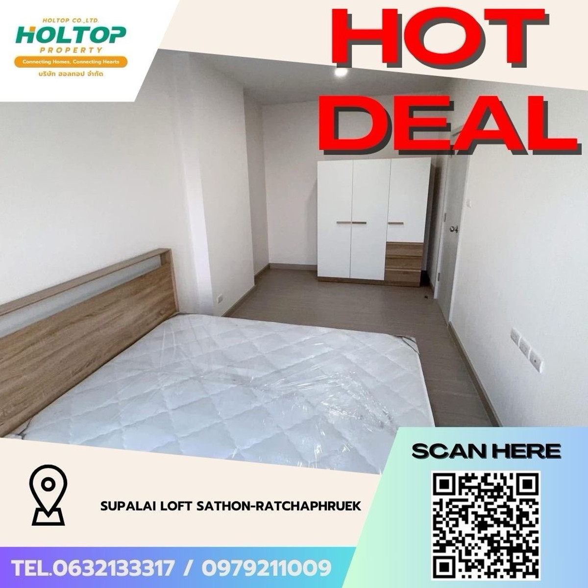 For RentCondoThaphra, Talat Phlu, Wutthakat : #Z5140💥 060469 🔥Condo for rent Supalai Loft Sathon-Ratchaphruek (original code Z4922)