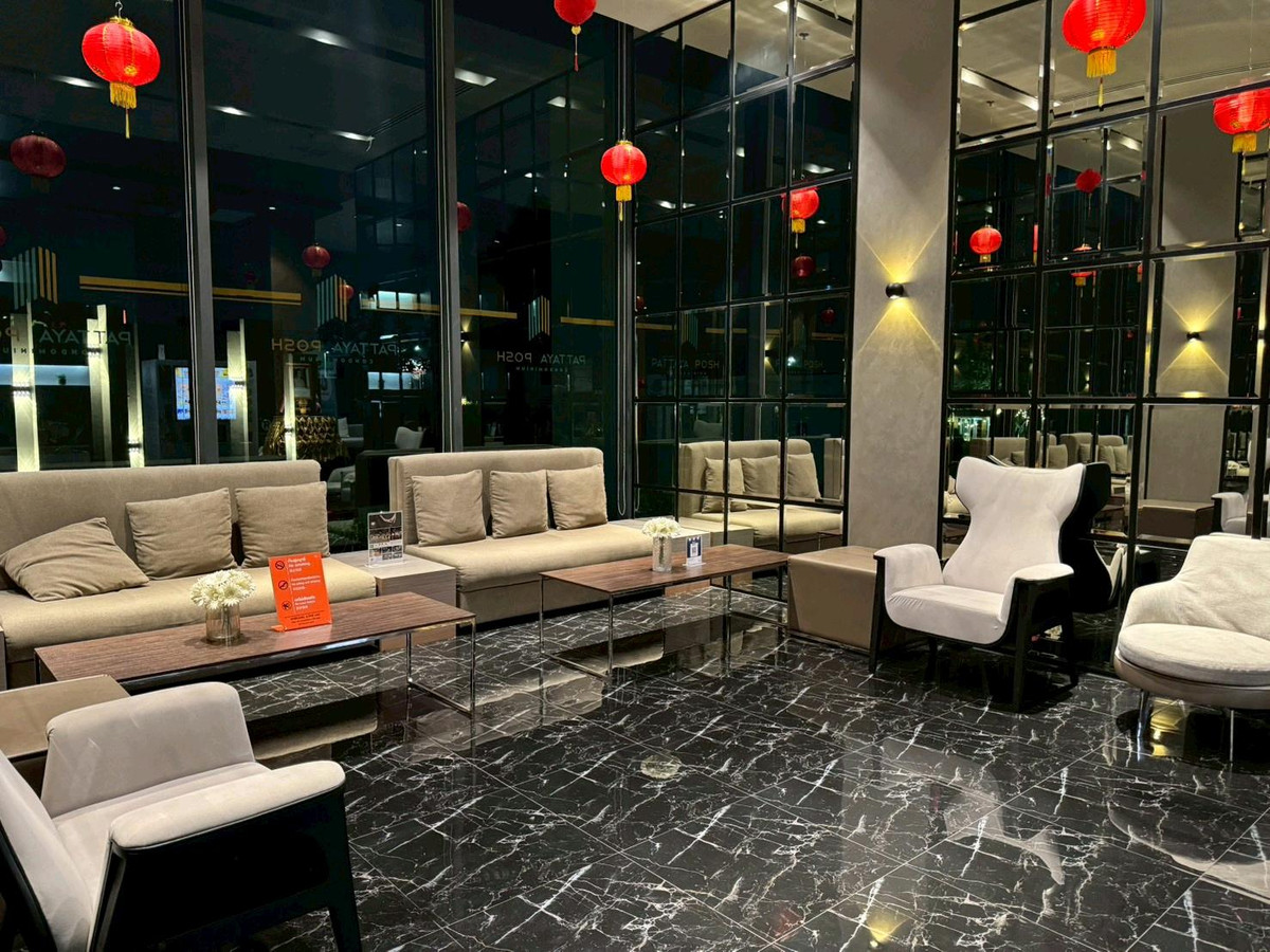 ให้เช่าคอนโดพัทยา บางแสน ชลบุรี สัตหีบ : Posh Pattaya​ ห้องมุม วิวทะเล+city