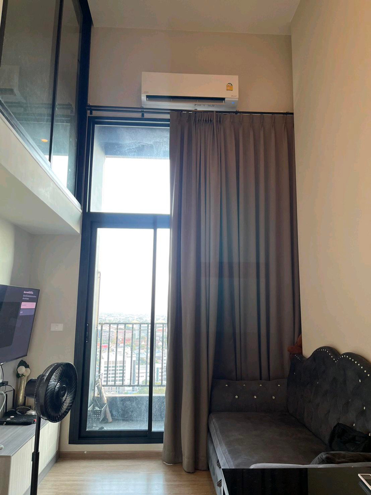 For RentCondoRattanathibet, Sanambinna : Cheap for rent, Ken attitude, high floor, fully furnished, ready to move in (duplex type)