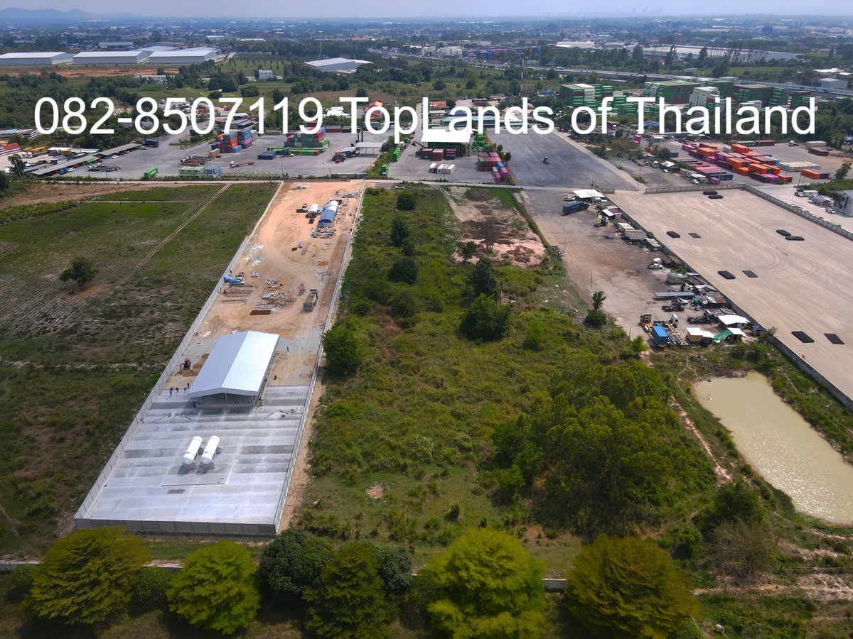 ขายที่ดินศรีราชา แหลมฉบัง บ้านบึง : ขาย ที่ดิน ศรีราชา แหลมฉบัง ผังสีม่วง (ใกล้ท่าเรือ และนิคมอุตสาหกรรม 2 แห่ง) เนื้อที่ 6 ไร่ ถนนกว้าง 8-12 m. เหมาะสร้าง โกดัง คลังสินค้า โรงงานอุตสาหกรรม