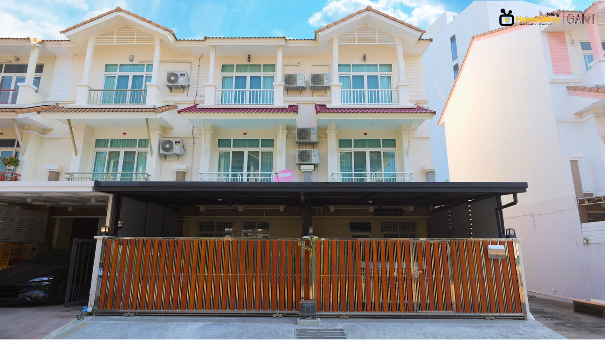 For SaleTownhomeRama3 (Riverside),Satupadit : 3-Story Townhome, 2 Units, Ready to Move In, City Center, Arunphat Village, Rama 3 (Gant-344)