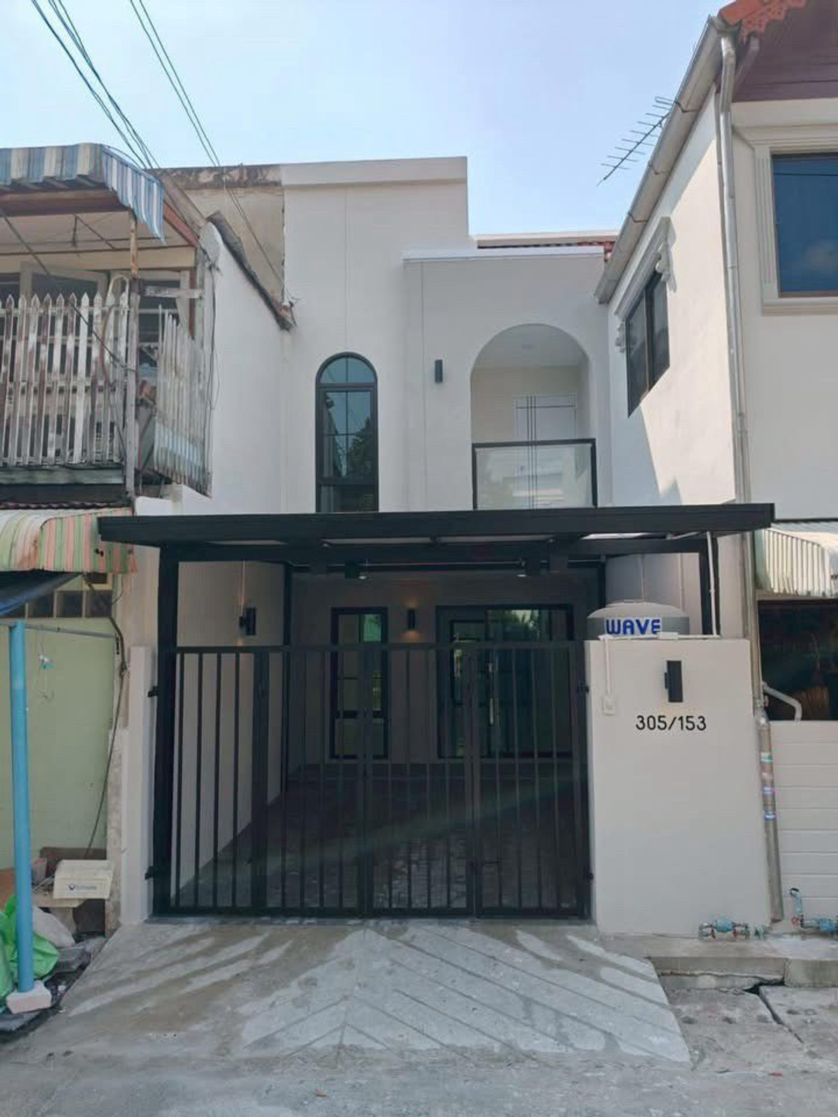 For SaleTownhomeMin Buri, Romklao : 2-story townhome for sale, Preecha 11 Minburi Village, size 16 square meters, 2 bedrooms, near MRT Pink Line Setthabutbamphen Station, newly decorated, ready to move in, Min Buri Subdistrict, Min Buri District, Bangkok.