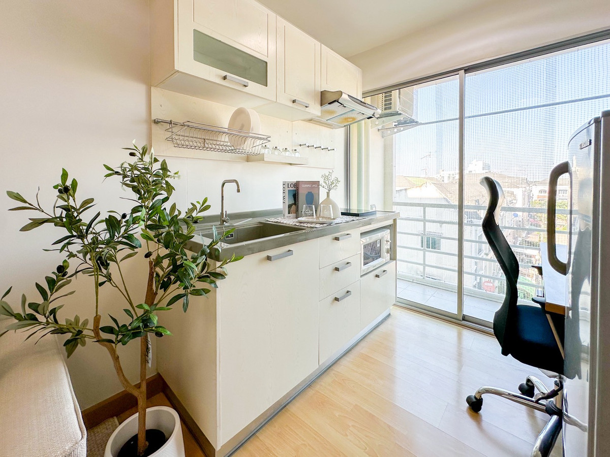 For SaleCondoRama 2, Bang Khun Thian : ✨ Newly decorated, very beautiful! 📢 Smart Condo Rama 2 for sale (Smart Condo Rama 2), Building A, frontmost location 🍃 open view 🧳 just carry your bags and move in!