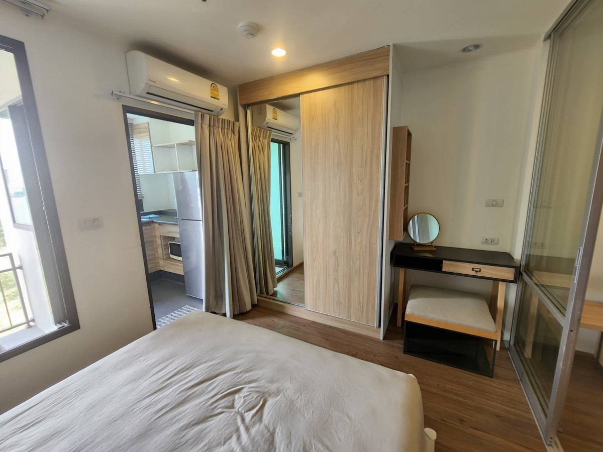 For RentCondoRama3 (Riverside),Satupadit : Condo for rent, U Delight Residence Riverfront Rama 3 (U Delight Residence Riverfront Rama 3) with furniture + washing machine, only 11,000 baht.