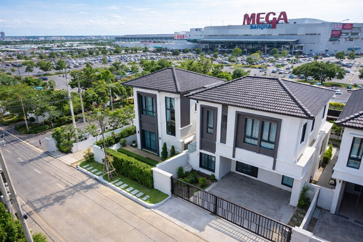 ให้เช่าบ้านบางนา แบริ่ง ลาซาล : พร้อมเฟอร์ฯ คอนคอร์เดียน ใกล้เมกาบางนา 500 ม. 75ตร.วา 200ตร.ม. บ้านเดี่ยว 2 ชั้น 4นอน 4 น้ำ