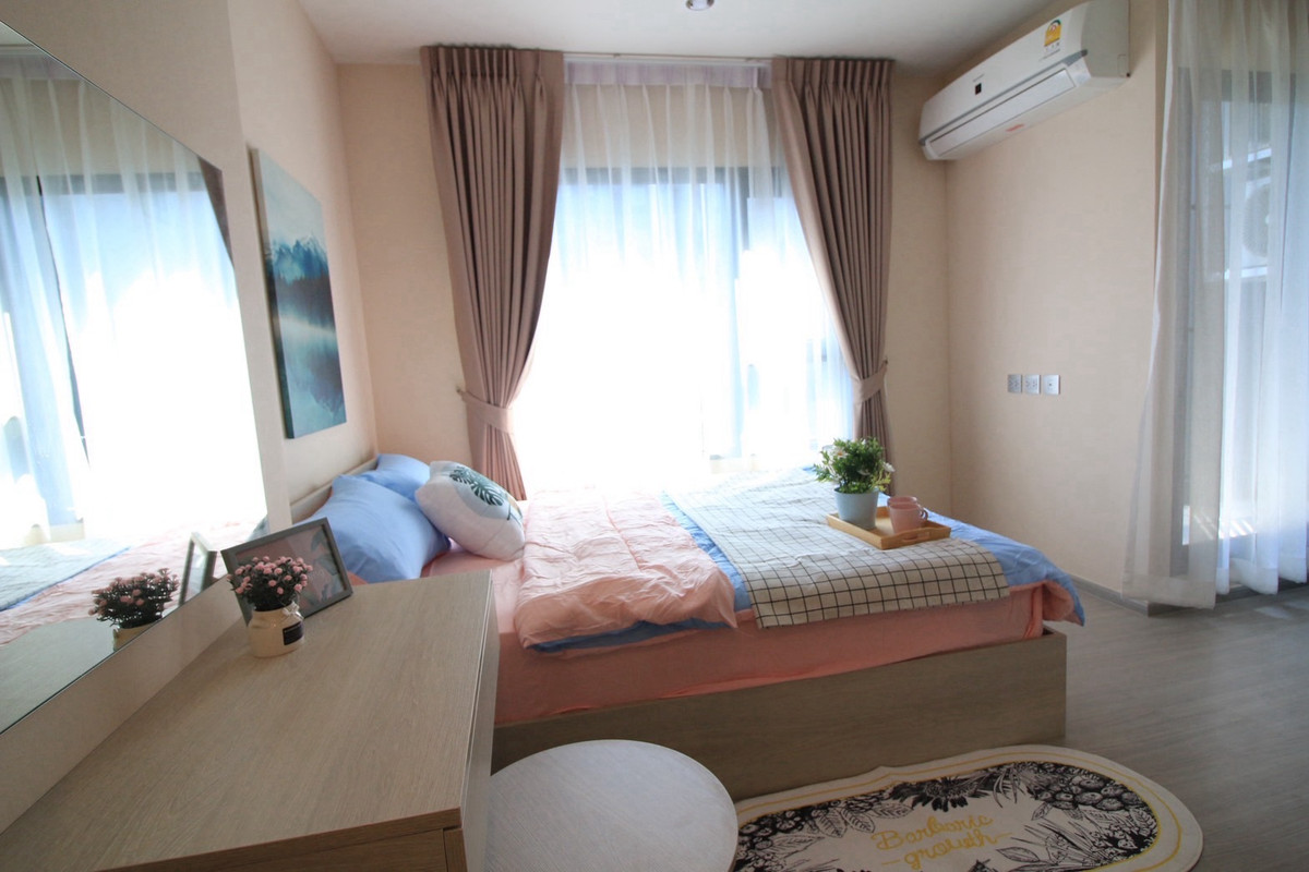 For RentCondoSamut Prakan,Samrong : 🔥For rent Aspire Erawan, next to BTS, fully furnished, ready to move in, 25th floor, pets not allowed.