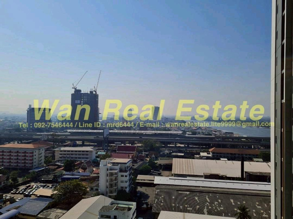 For RentCondoRattanathibet, Sanambinna : For rent, politan rive, 18th floor, size 25 sq m, economical price.