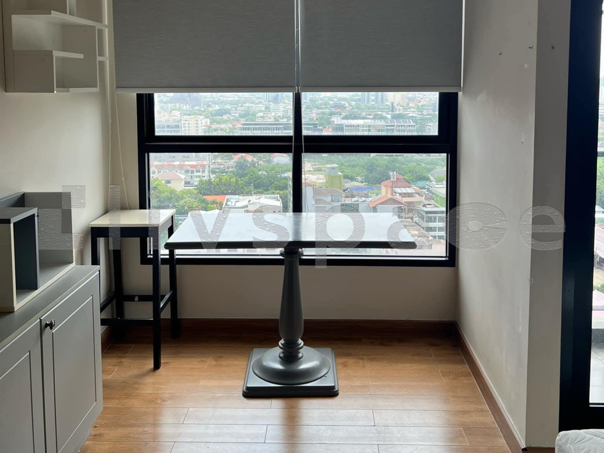 For RentCondoSapankwai,Jatujak : ▚ LI115ツ FOR RENT: The Editor 1BR 28.25sqm. 17K ✨ Rare Partitioned Layout, Corner Unit, Fully Furnished & Large TV 🏙️