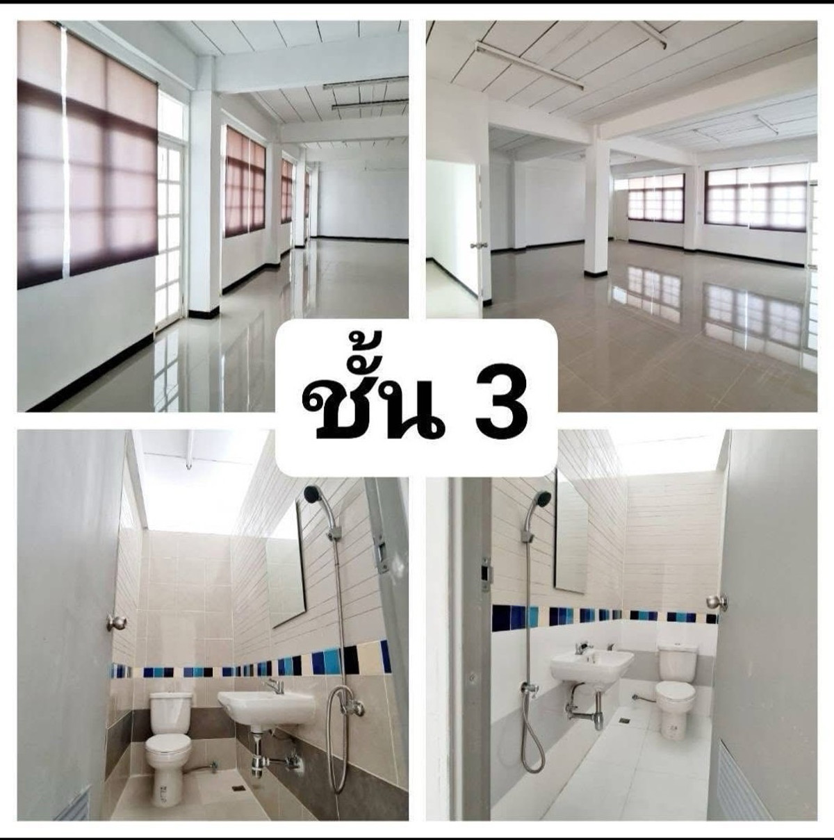 For RentShop HouseOnnut, Udomsuk : [For rent] - [Commercial building, 4 floors, 5 units, empty building with air conditioning on some floors] Area over 1,000 sq m with large parking, suitable for an office, school, nursery or warehouse, near True Digital Park and BTS Punnawithi LC0099 
 
