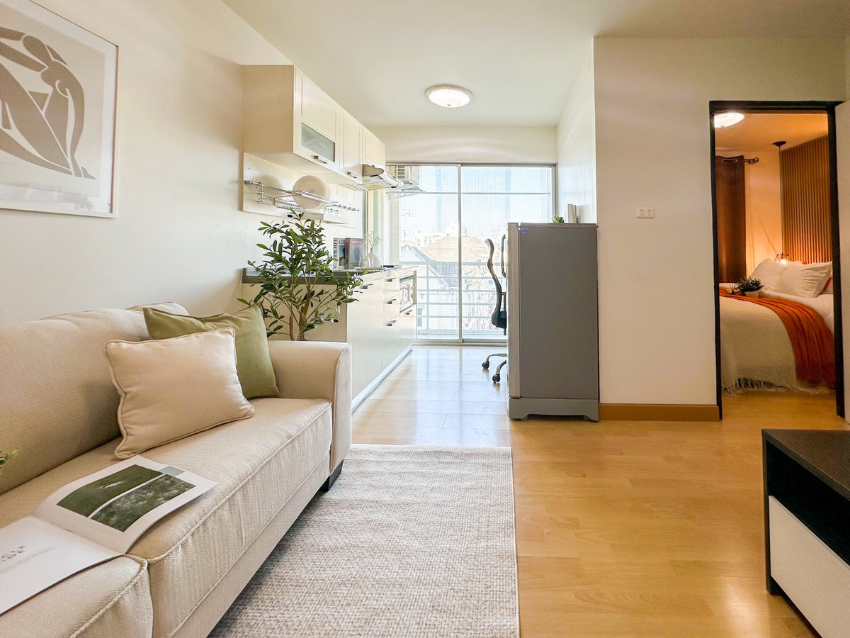 For SaleCondoRama 2, Bang Khun Thian : ✨ Newly decorated, very beautiful! 📢 Smart Condo Rama 2 for sale (Smart Condo Rama 2), Building A, frontmost location 🍃 open view 🧳 just carry your bags and move in!