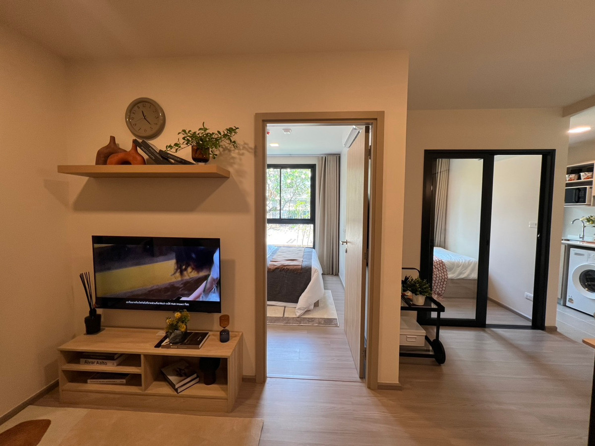 For RentCondoChaengwatana, Muangthong : New condo, new room, ready to move in, Vay Chinnakhet (Way Chinnakhet), fully furnished, near Dhurakij Pundit University (DPU).