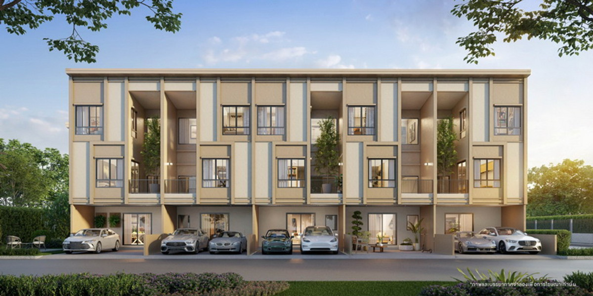 For RentTownhomeLadkrabang, Suwannaphum Airport : The Royal Golf clubhouse Parking for 2-3 cars. Townhome 5.5 meters wide. 3-4bed 4 bath near ARL LatK