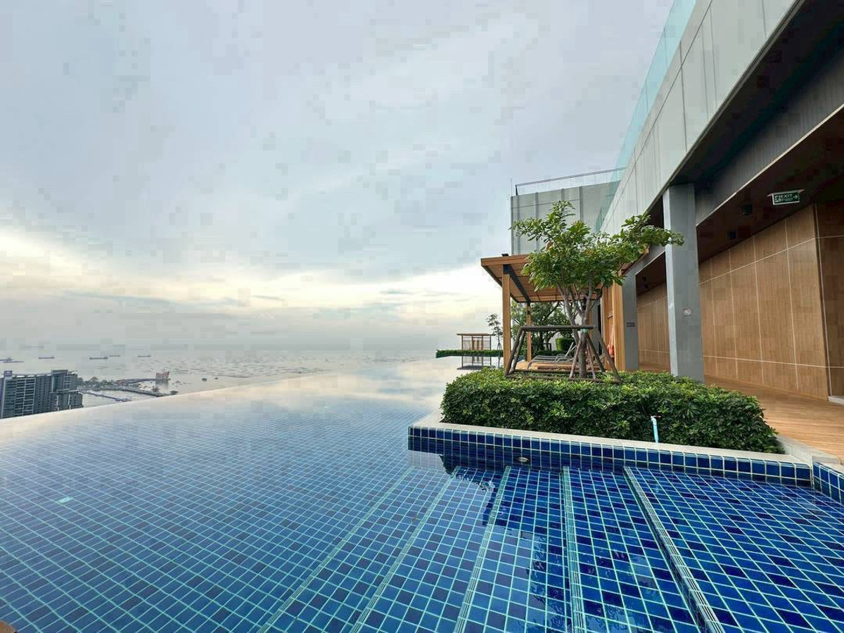 ให้เช่าคอนโดศรีราชา แหลมฉบัง บ้านบึง : Condo ศรีราชา วิวทะเล Keen Centre ชั้น 18 เฟอร์ครบ อยู่สบาย ทำความสะอาดฟรี