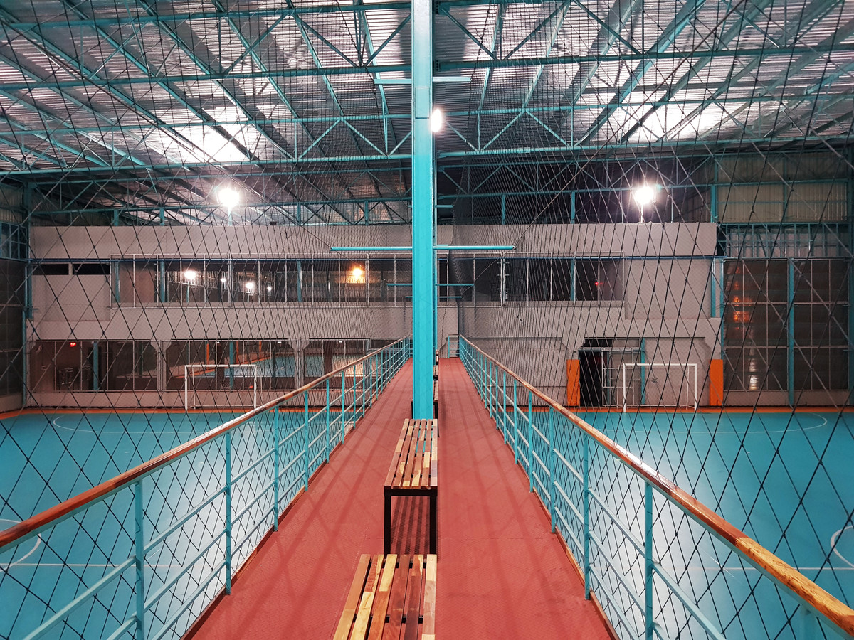 For RentWarehousePathum Thani,Rangsit, Thammasat : For rent: 2 rubber-soled futsal field areas, 4th floor, suitable for sports business operators.