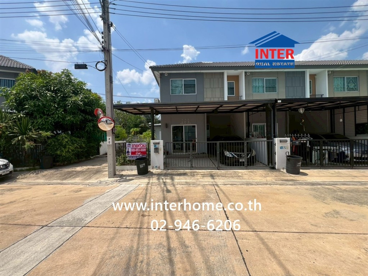 ขายทาวน์โฮมนนทบุรี บางใหญ่ บางบัวทอง : ทาวน์เฮ้าส์ 2 ชั้น 25 ตร.ว. หมู่บ้านพฤกษา95/3 ซอยกันตนา ถนนกาญจนาภิเษก ถนนบางใหญ่-บางคูลัด บางใหญ่ นนทบุรี