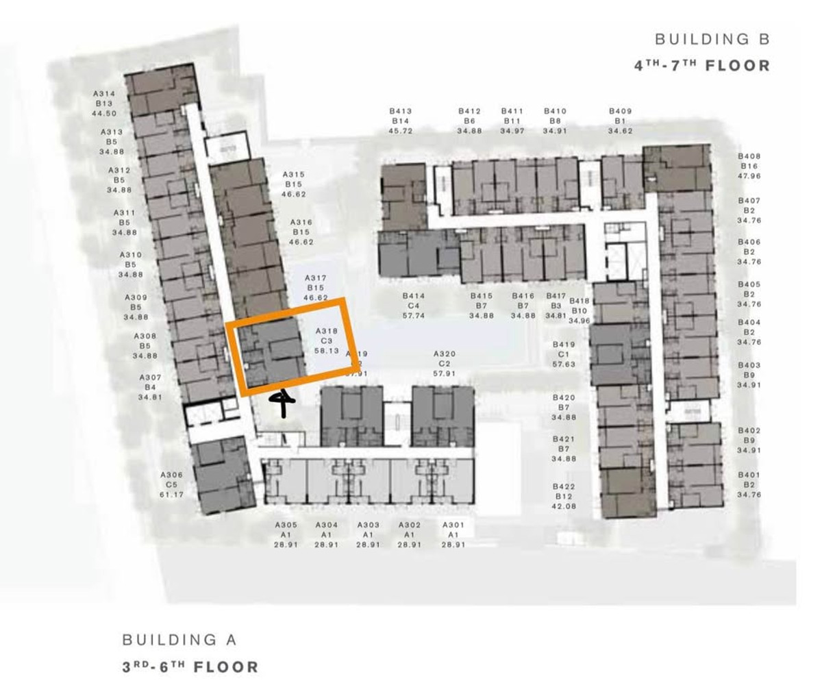 ให้เช่าคอนโดสุขุมวิท อโศก ทองหล่อ : ᚱ ให้เช่า คอนโด🔥2 ห้องนอน ห้องมุม ชั้น 4 ✅วิวสระว่ายน้ำChapter Thonglor 25 มี Shuttle Van รับ-ส่ง BTS ทองหล่อ