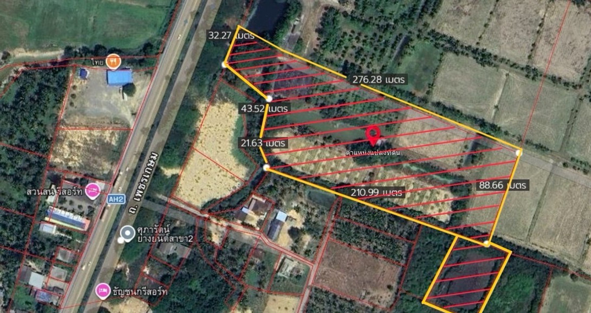 ขายที่ดินหัวหิน ประจวบคีรีขันธ์ :  ขายที่ดินแปลงใหญ่ 16 ไร่กว่า จ.ประจวบคีรีขันธ์  ติดถนนเพชรเกษม (AH2)  หน้ากว้างติดถนน 30 เมตร รูปแปลงลึกเหมาะทำรีสอร์ท , เกษตร , ปั๊ม, โครงการต่างๆ (ราคาต่อรองได้ )