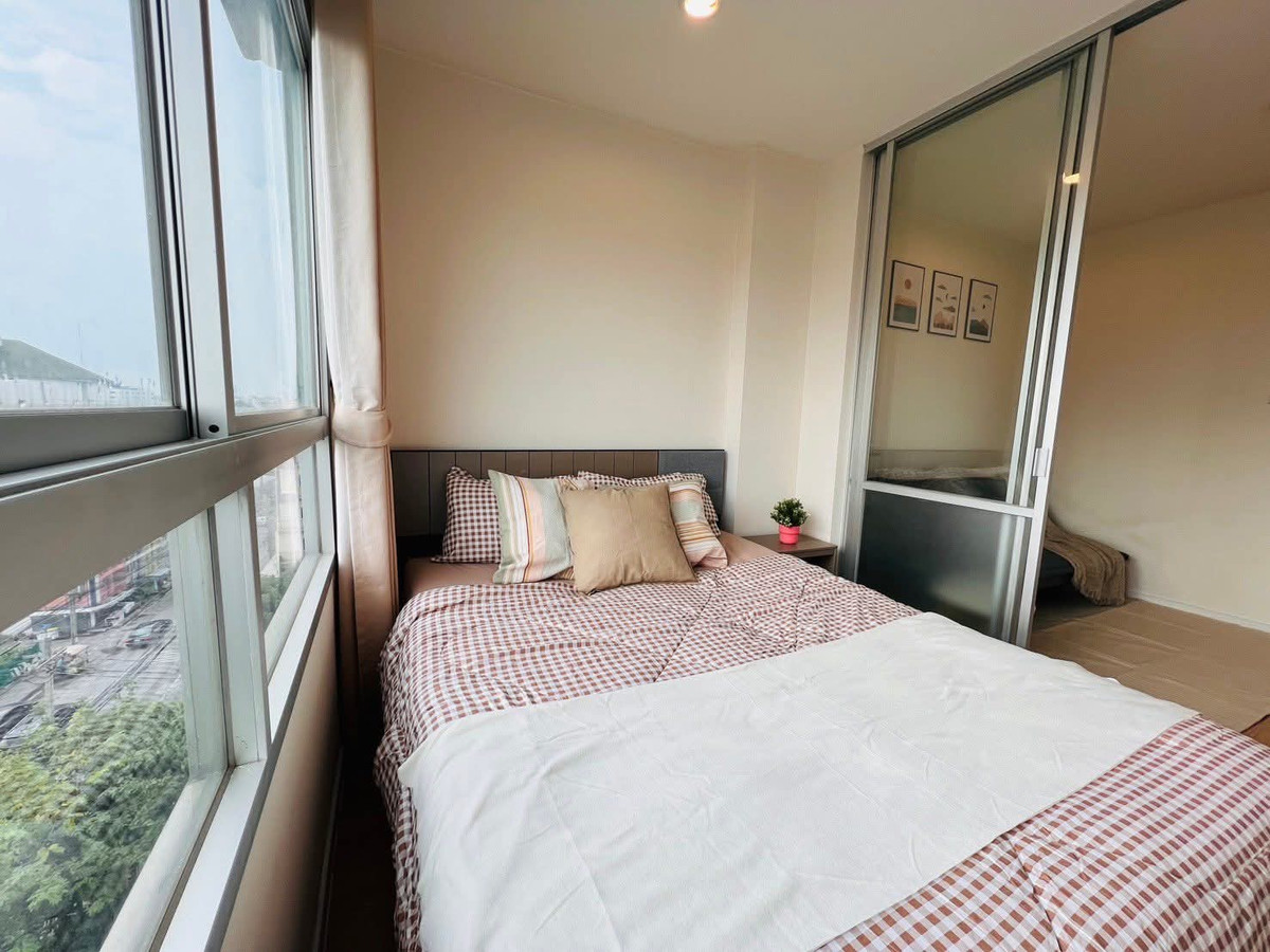 For RentCondoOnnut, Udomsuk : Condo for rent Lumpini Ville On Nut 46, corner room (BTS On Nut), fully furnished, ready to move in.