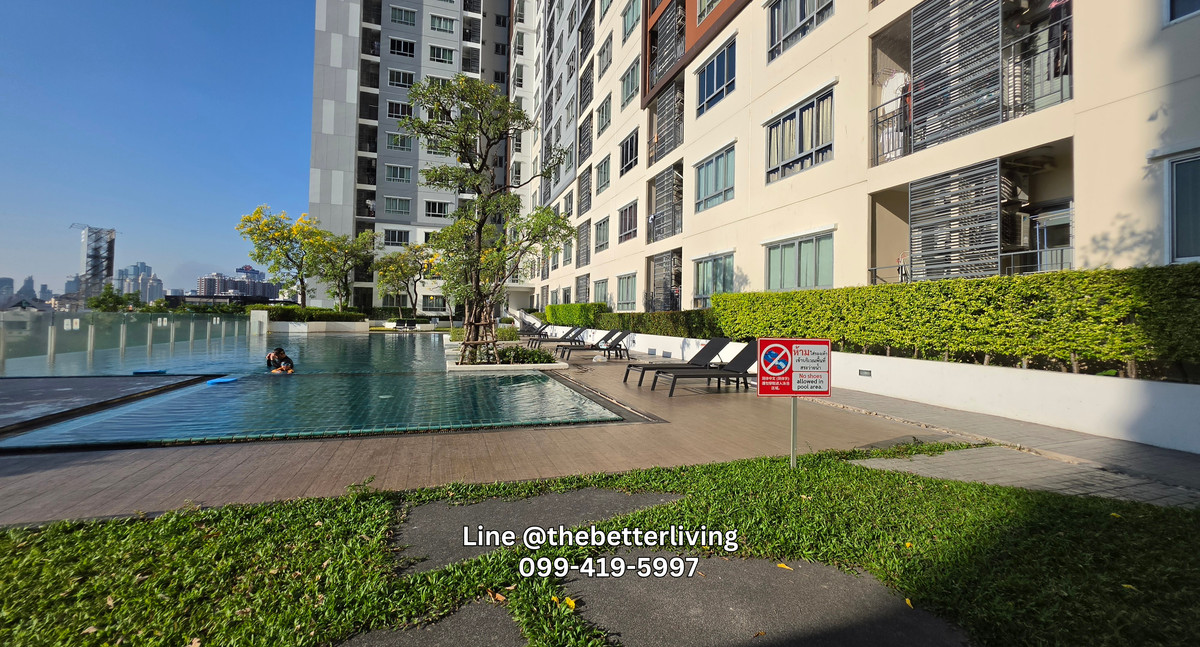 For RentCondoRama3 (Riverside),Satupadit : Condo For Rent The Trust Rama3 Corner room 1 Br Furnished Renovated